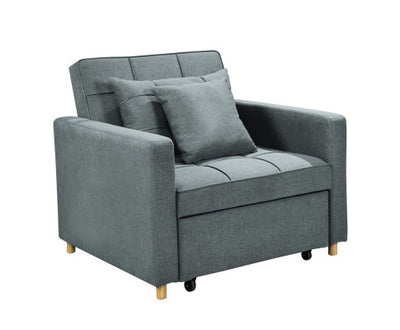 Sarantino Suri 3-in-1 Convertible Sofa Chair Bed - Airforce Blue