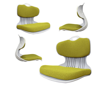 Samgong 4 Set Lime Slender Chair Posture Correction Seat Floor Lounge Stackable