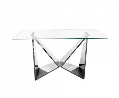 LUXE Silver Console Table