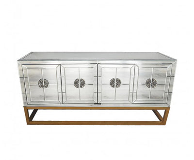 Athens Mirrored Buffet Table -Gold