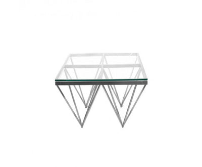 Pinnacle Silver Side Table