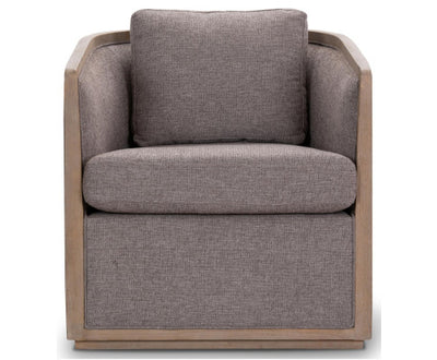 Moonlight Pine Fabric Club Armchair Executive Sofa Tub Chair - Grey