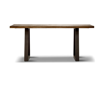 Begonia Dining Table 220cm Live Edge Solid Mango Wood Unique Furniture - Natural