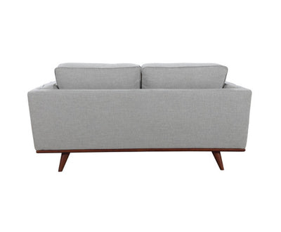 Petalsoft 2 Seater Sofa Fabric Uplholstered Lounge Couch - Grey