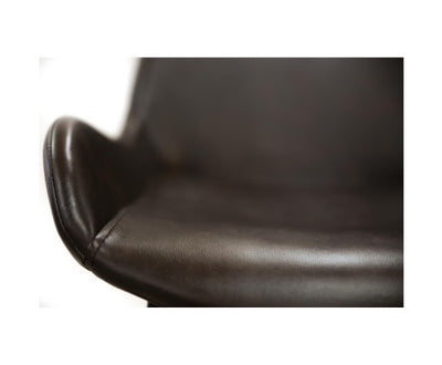 Brando Set of 4 PU Leather Upholstered Bar Chair Metal Leg Stool - Brown