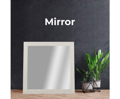 Foxglove Dresser Mirror Vanity Dressing Table Mountain Ash Wood Frame - White