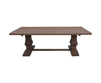 Florence Dining Table 180cm French Provincial Pedestal Solid Timber Wood