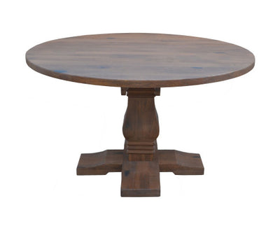 Florence Round Dining Table 135cm French Provincial Pedestal Solid Timber Wood