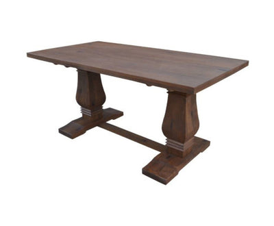 Florence High Dining Table 200cm French Provincial Pedestal Solid Timber Wood