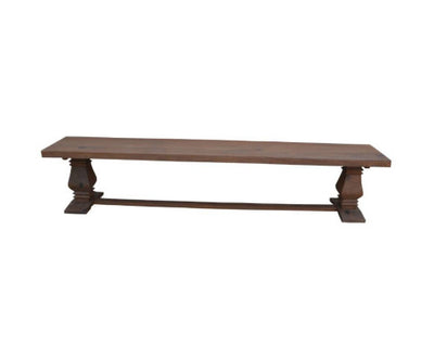 Florence Dining Table Seat Bench 230cm French Provincial Pedestal Solid Timber