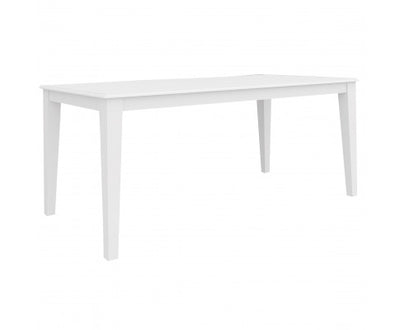 Daisy Dining Table 180cm Solid Acacia Timber Wood Hampton Furniture - White