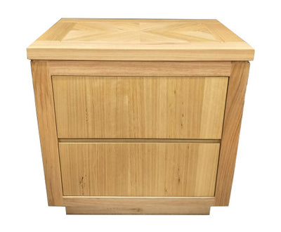 Rosemallow Bedside Table 2 Drawers Storage Cabinet Nightstand End Tables Timber