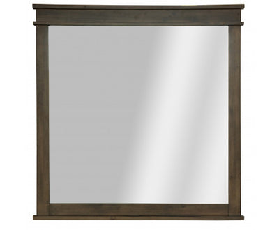 Lily Dresser Mirror Vanity Dressing Table Solid Pine Wood Frame - Rustic Grey