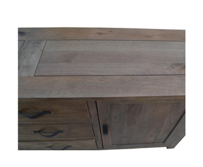 Aksa Buffet Table 175cm 2 Door 3 Drawer Solid Mango Timber Wood
