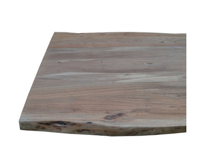 Lantana Console Table 140cm Entry Hallway Live Edge Solid Acacia Wood - Natural