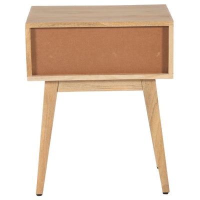 Olearia Rattan Bedside Table - Natural