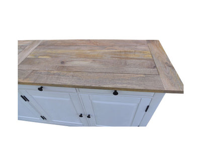 Lavasa Buffet Table 208cm 4 Doors Drawers Solid Mango Wood Farmhouse Furniture