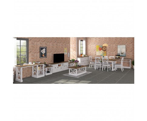 Beechworth Dining Chair Set of 2 Solid Pine Timber Wood Hampton Furniture - Grey