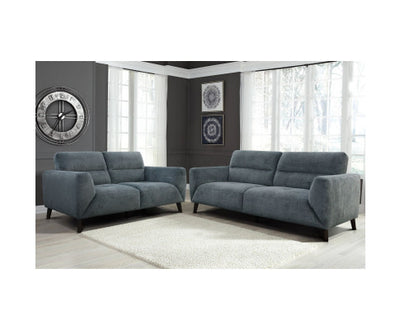Monarch 2 Seater Sofa Fabric Uplholstered Lounge Couch - Charcoal