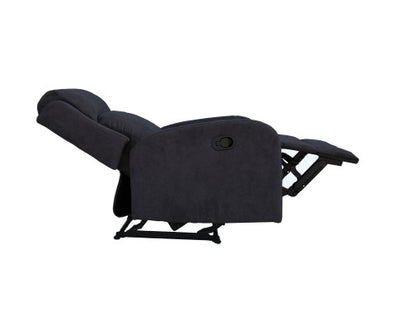 Maxcomfy Fabric Manual Recliner Lounge Arm Chair - Dark Grey
