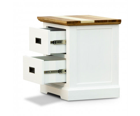Orville Bedside Tables Drawers Storage Cabinet Shelf Side End Table - MultiColor