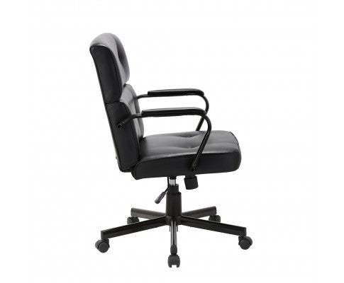 Beverly Home Office Chair In Black PU