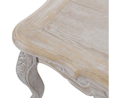 Coffee Table Oak Wood Plywood Veneer White Washed Finish
