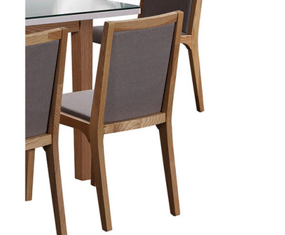 2X Galaxy Dining Chair Grey and Ash Colour