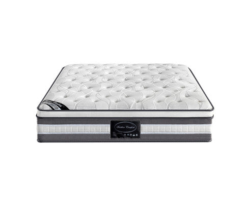 Mattress Euro Top Queen Size Pocket Spring Coil with Knitted Fabric Medium Firm 34cm Thick