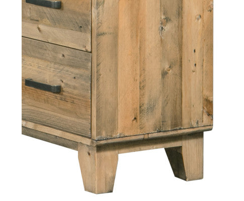 Tallboy with 4 Storage Drawers in Wooden Light Brown Colour