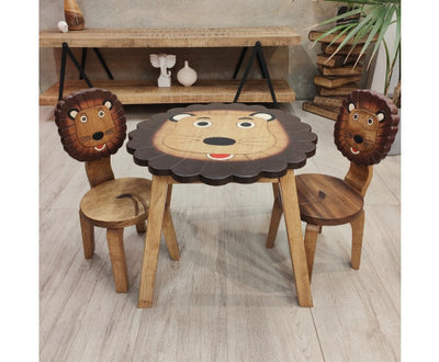 Lion Table Chairs Set