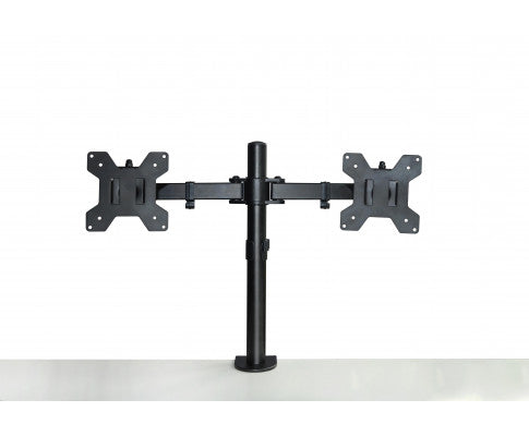 Dual LCD Monitor Desk Mount Stand Adjustable Fits 2 Screens Up To 27"