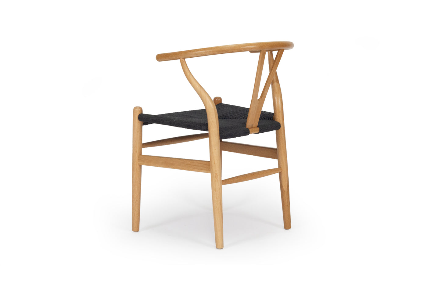 Cross Over Designer Chair - Natural Oak with Black Cord