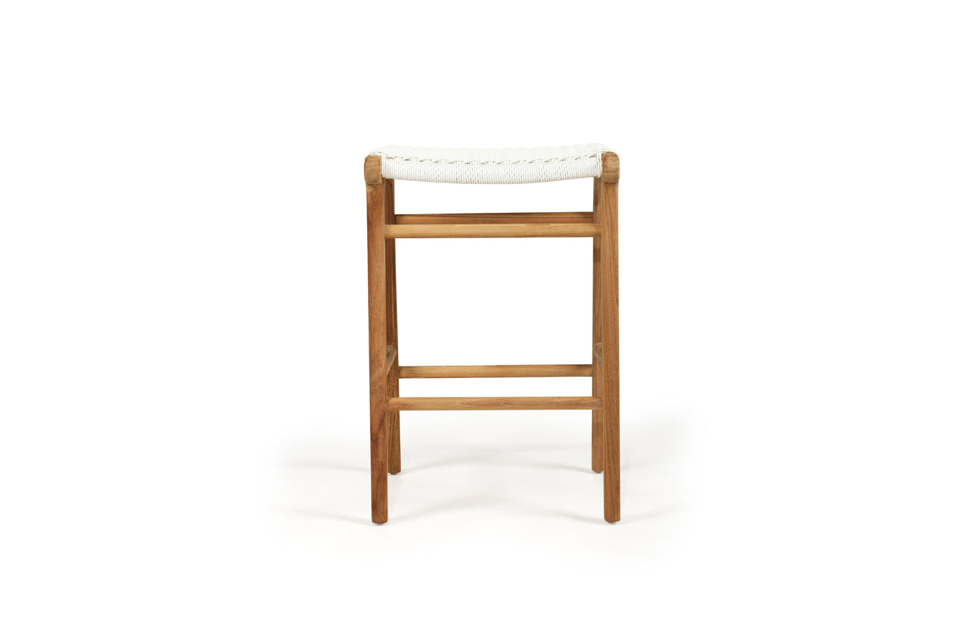 Zen Backless Counter Stool - White (Close Weave)