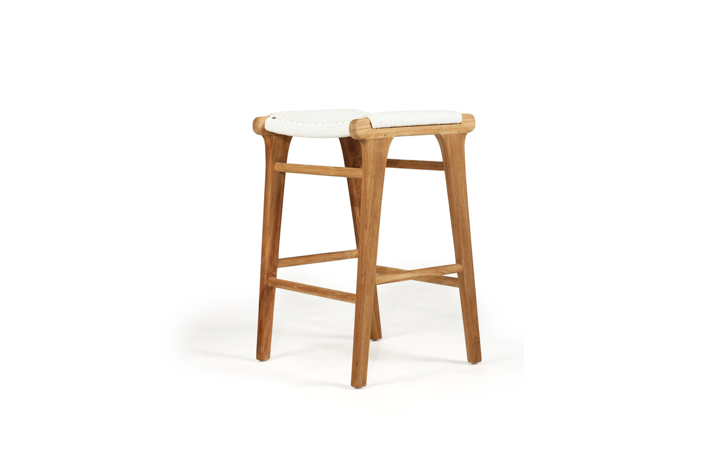 Zen Backless Counter Stool - White (Close Weave)
