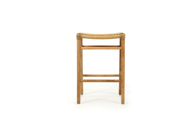 Zen Backless Counter Stool - Sand (Close Weave)