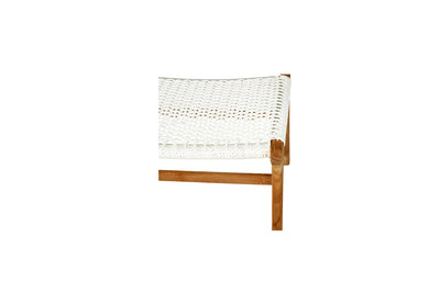 Zen Lazy Chair Ottoman - White (Close Weave)