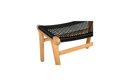 Zen Lazy Chair Ottoman - Black