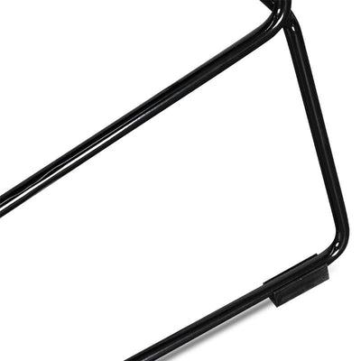 65cm Bar Stool - Black Seat With Black Frame
