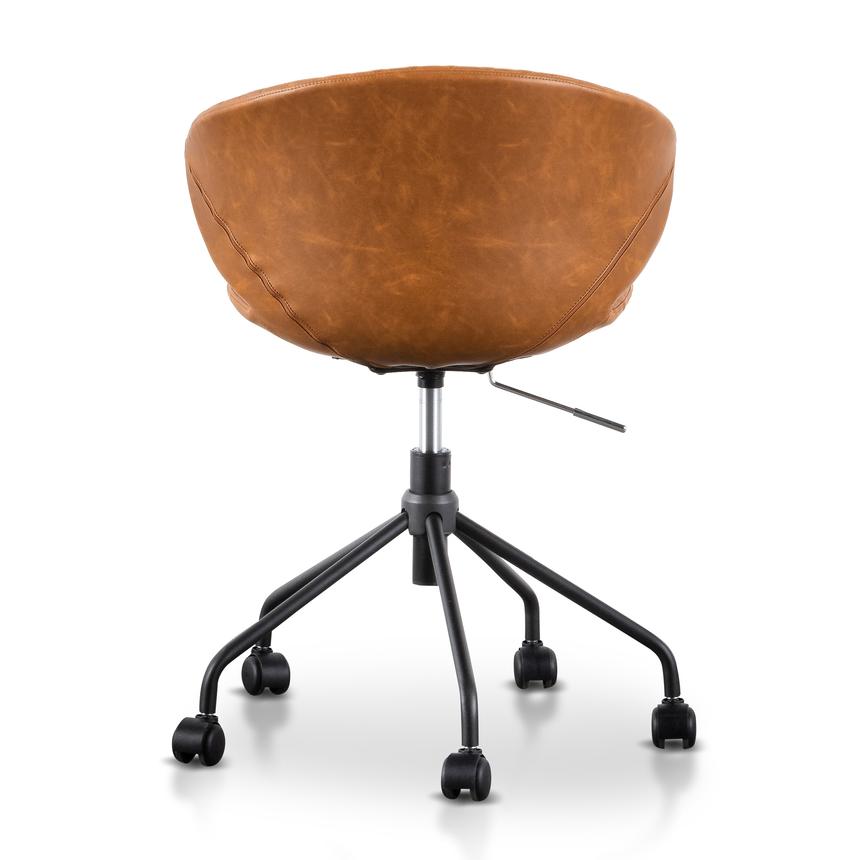 Office Chair - Tan with Black Base