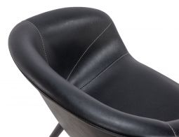 Andorra Tub Lounge Chair Vintage Black Seat