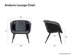 Andorra Tub Lounge Chair Vintage Tan Seat