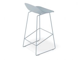 Pop Stool - Powder Blue Frame and Shell Seat