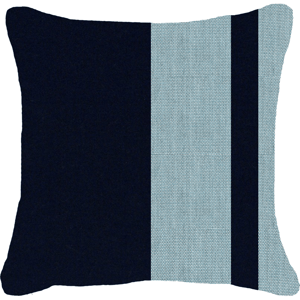 Outdoor Nautical Block Stripe Lounge Cushion 55 x 55cm
