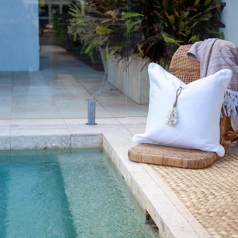 Outdoor Shell Waterfall Lounge Cushion 55x55cm