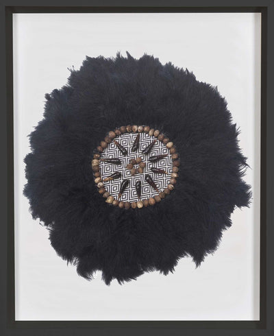 African Feather African Black Artwork 67cm x 85cm