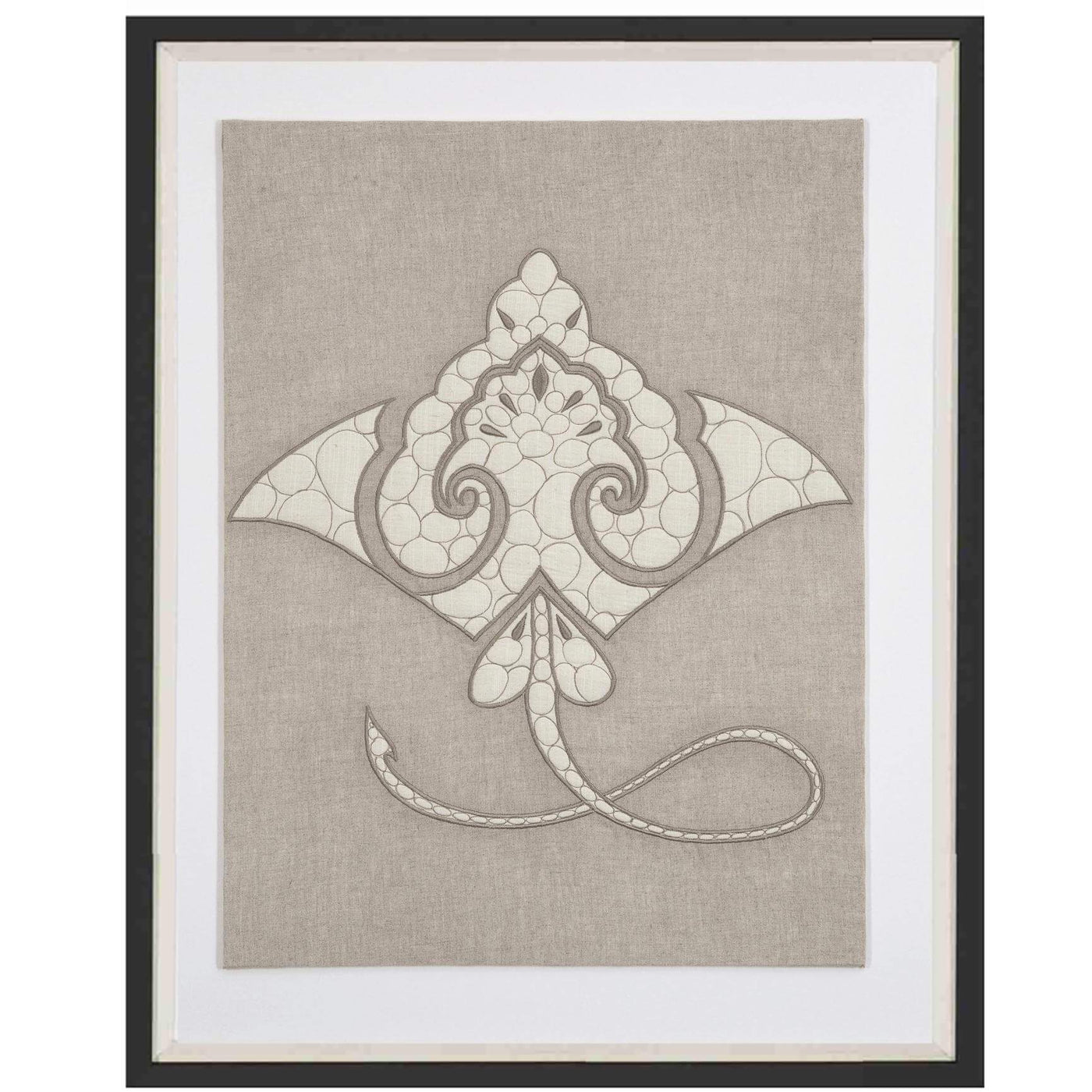 Sea Manta Ray Natural Artwork 67 x 85 cm
