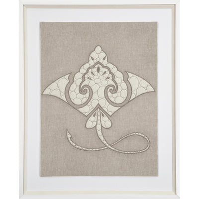 Sea Manta Ray Natural Artwork 67 x 85 cm