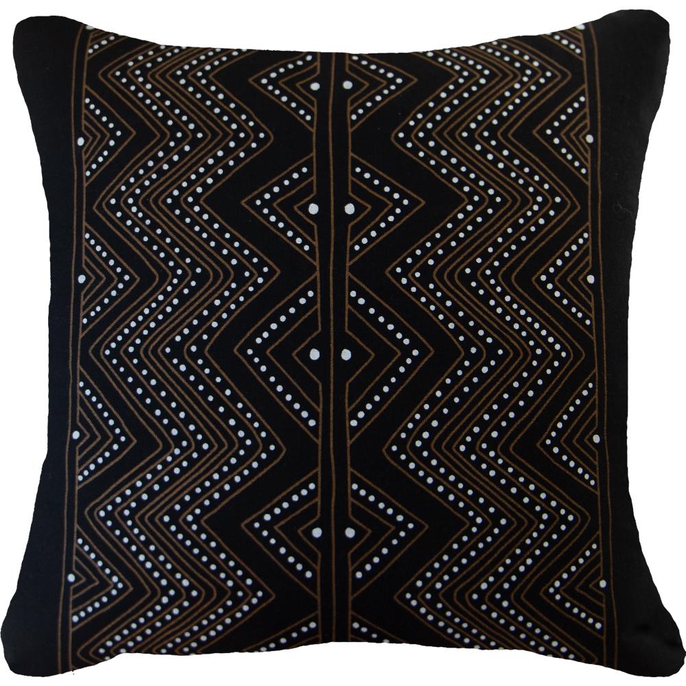 Dreamtime Dot Zig Zag Stripe Lounge Cushion 55 x 55cm