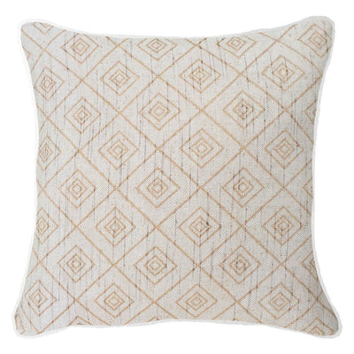 Weave Cross Natural Lounge Cushion 55 x 55 cm